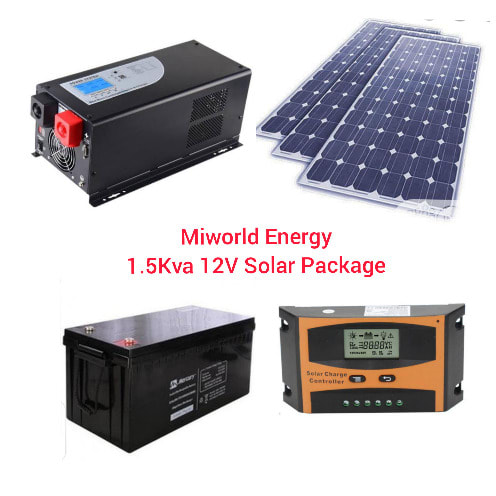 1.5kva 12v Inverter System+ Solar Panels