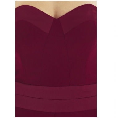 Wine Color Tuxedo Jumpsuit