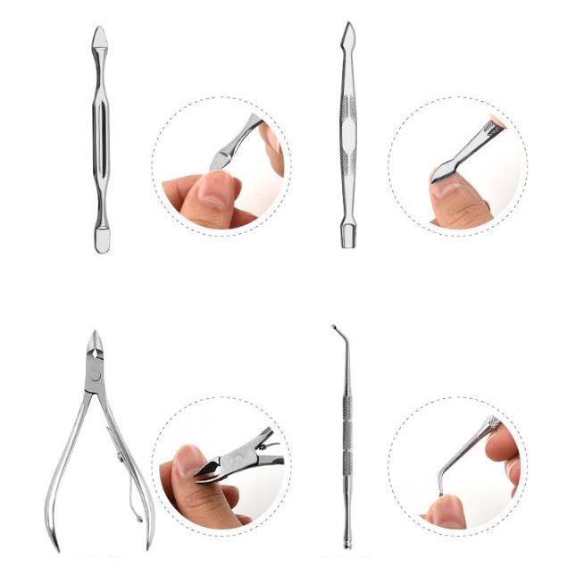 18pcs/set Nail Clipper Cutter Trimmer Ear Pick Grooming Kit