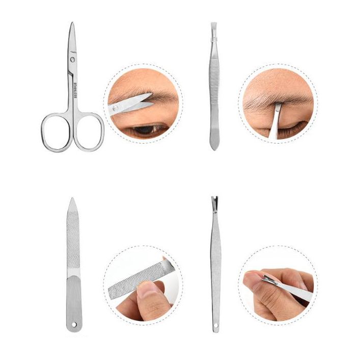18pcs/set Nail Clipper Cutter Trimmer Ear Pick Grooming Kit