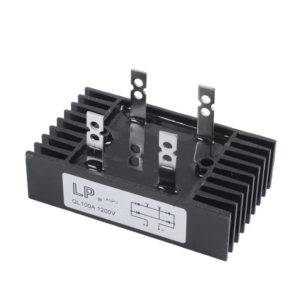 100Amp 1200Volts 4 Pins 1 Phase Diode Bridge Rectifier