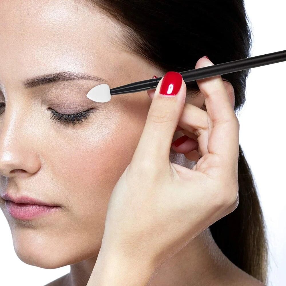 5Pcs Soft Silicone Eyeshadow Brushes Make Up Lip Eyebrow Eyeliner Applicator Professional Makeup Brush Beauty Eyes Cosmetic Tool