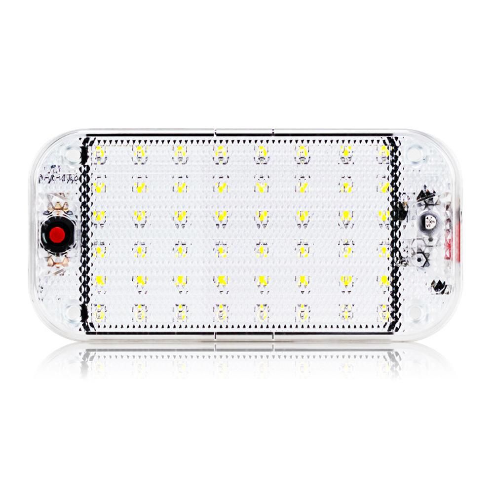 48 LED Panel Light Car Interior Reading Lamp High Brightness Cabin Lights for Van Truck RV Boat Camper Lights Strip 12V-24V