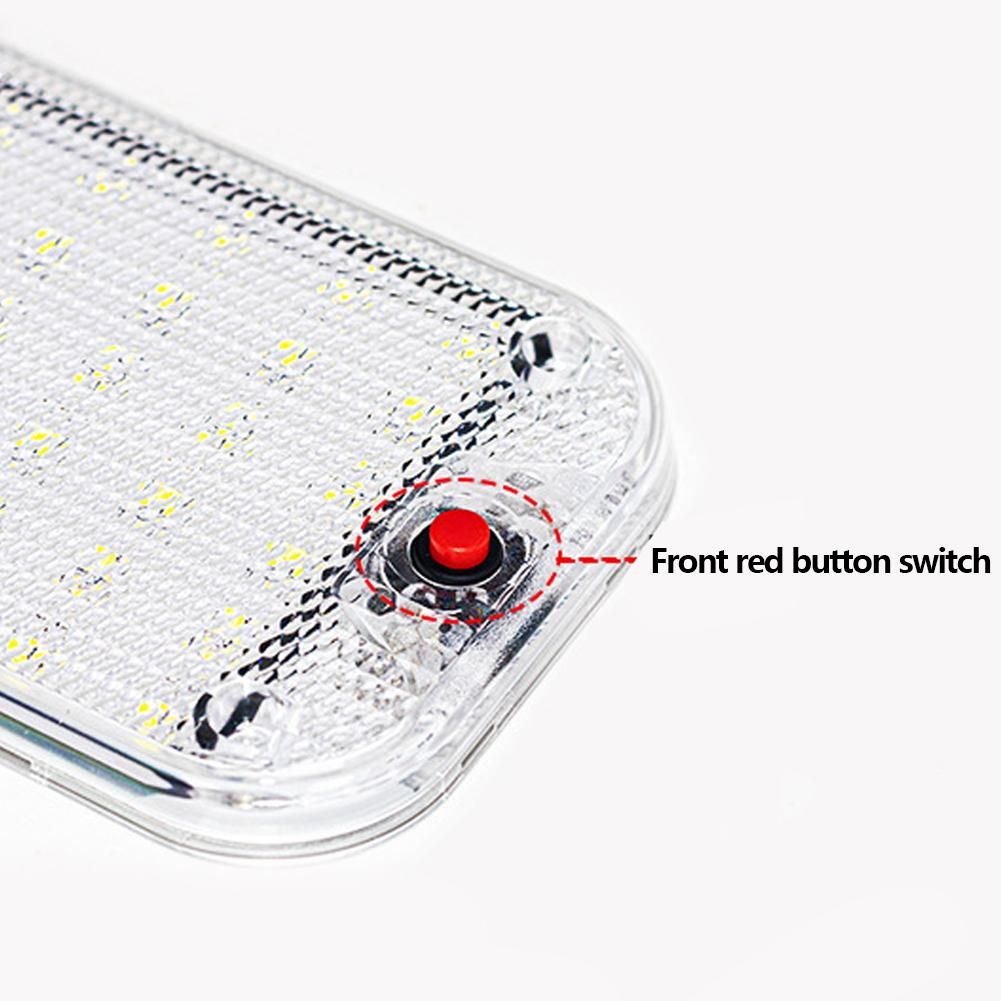 48 LED Panel Light Car Interior Reading Lamp High Brightness Cabin Lights for Van Truck RV Boat Camper Lights Strip 12V-24V