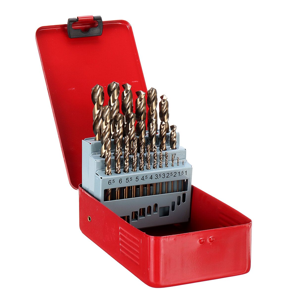 Drillpro 13/19/25 PCS HSS 1-13mm Drillpro M35 Bit Set Cobalt