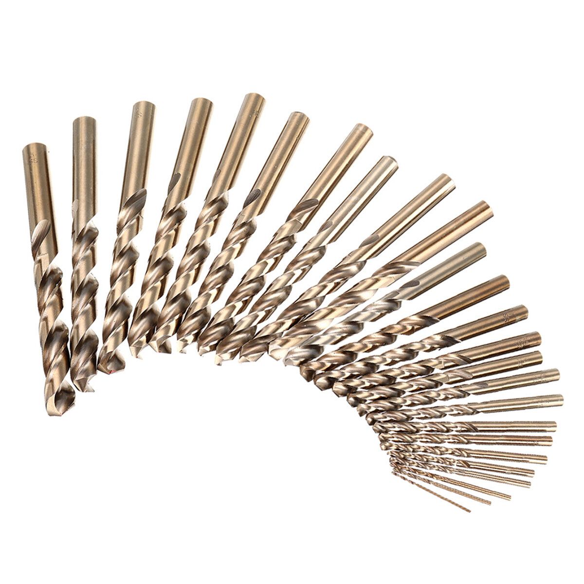 Drillpro 13/19/25 PCS HSS 1-13mm Drillpro M35 Bit Set Cobalt