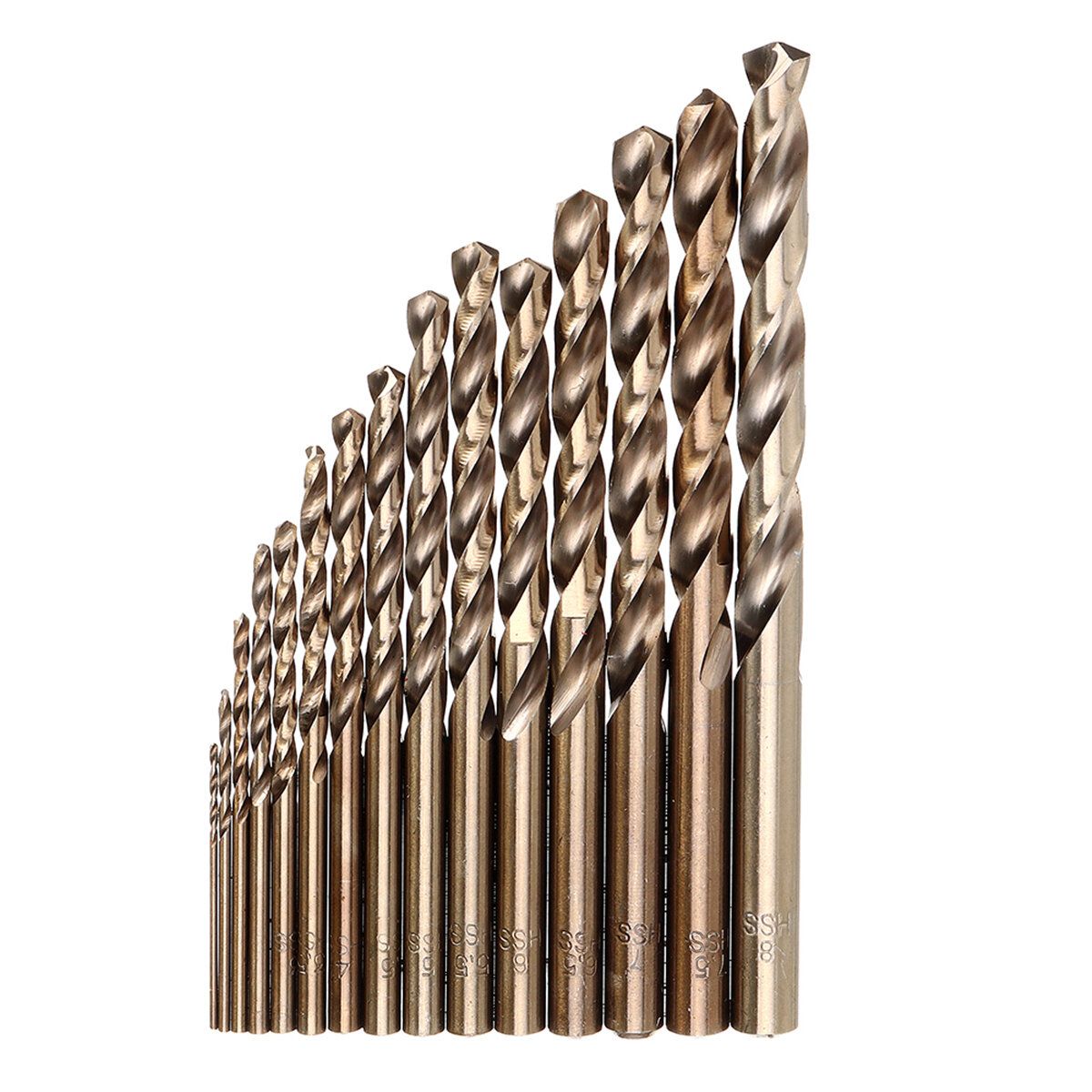 Drillpro 13/19/25 PCS HSS 1-13mm Drillpro M35 Bit Set Cobalt