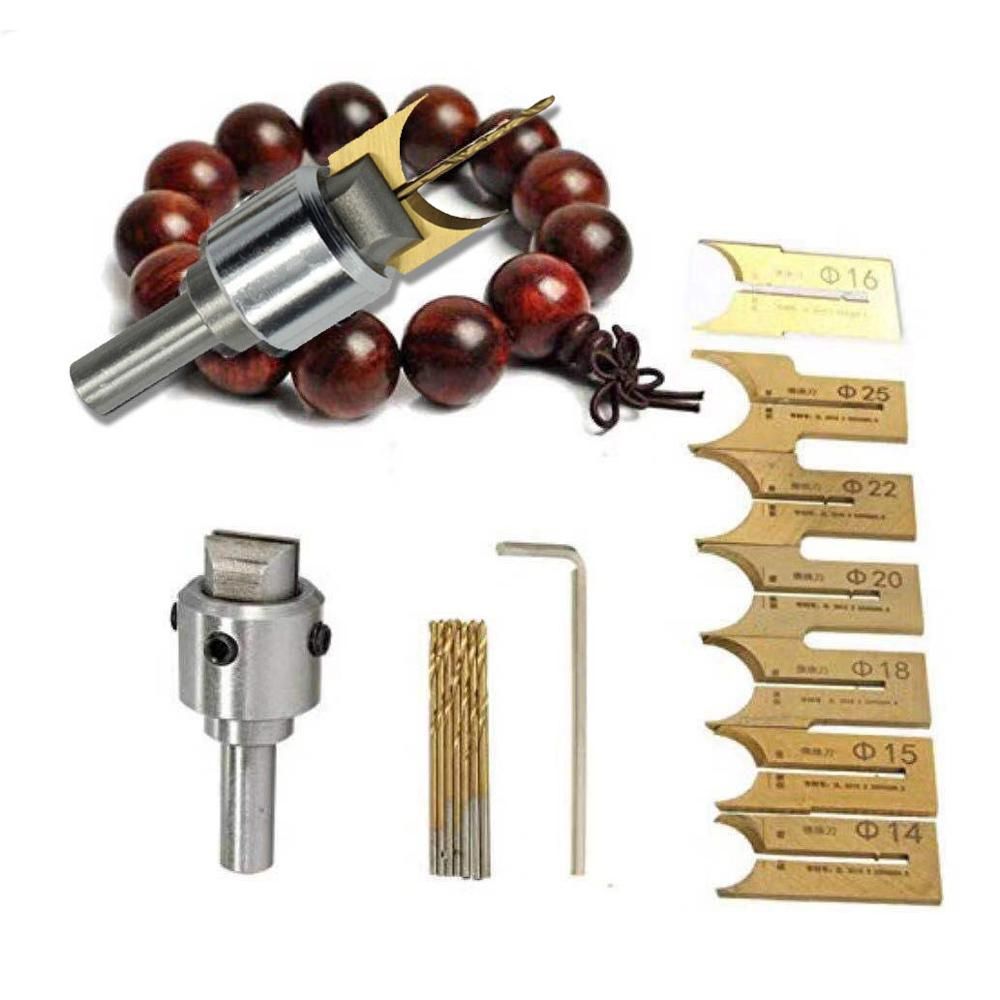 Carbide Ball Blade Woodworking Milling Cutter Molding Tool Beads Router Bit Drills Bit Set