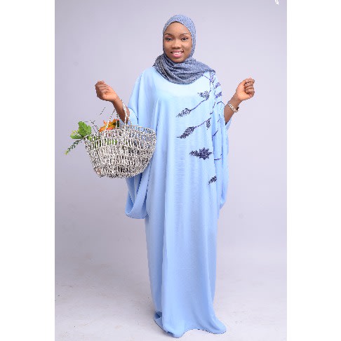 Light Blue Abaya Dress