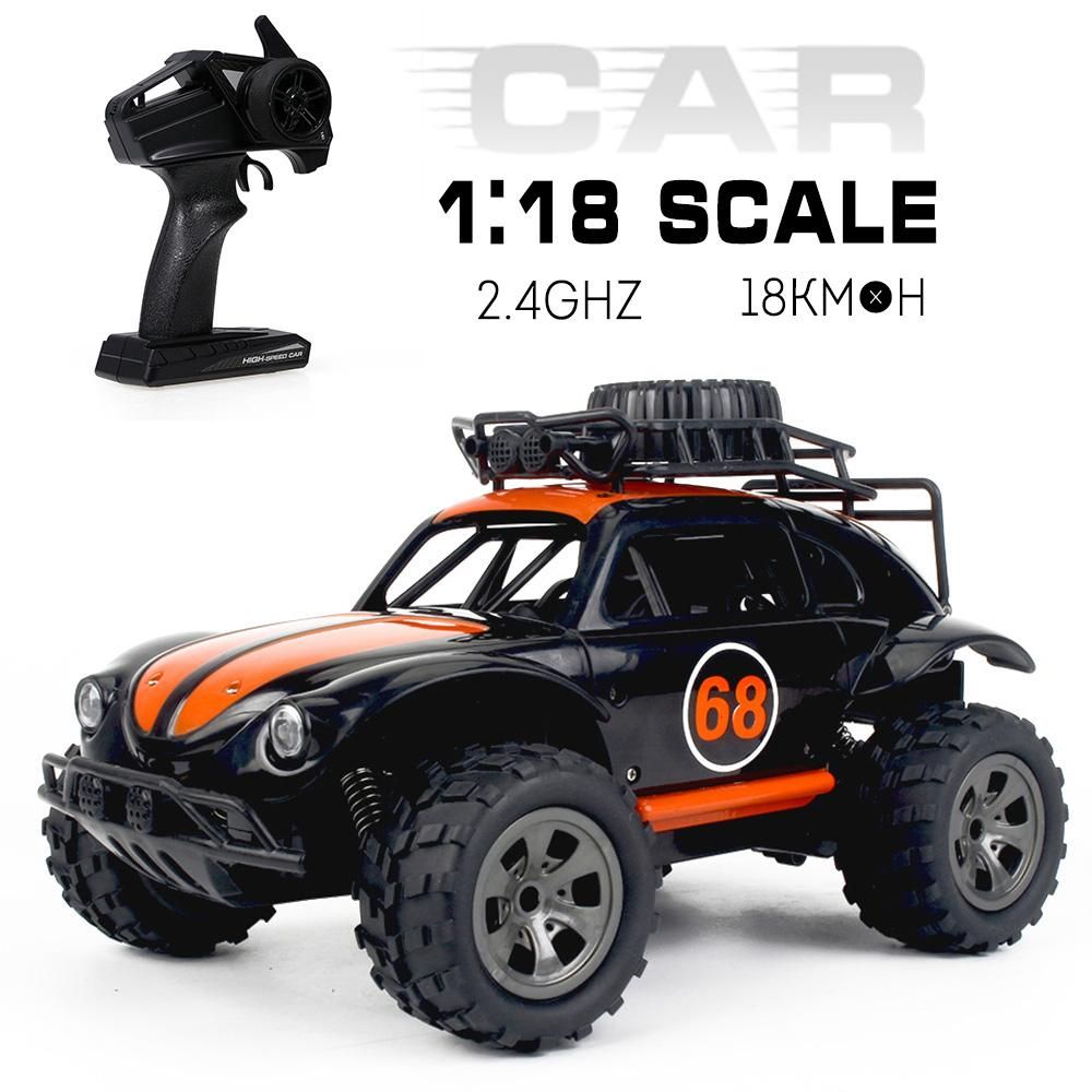 KY-1816A RC Truck 2.4G 2WD 1/18 Scale RC Crawler Off-road Truck Infinite Speed RC Car Solid Durable RC Car Toys for Kids Adults RTR
