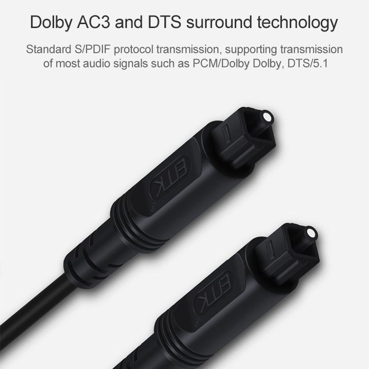 EMK Audio Optical Fiber Cable 5m