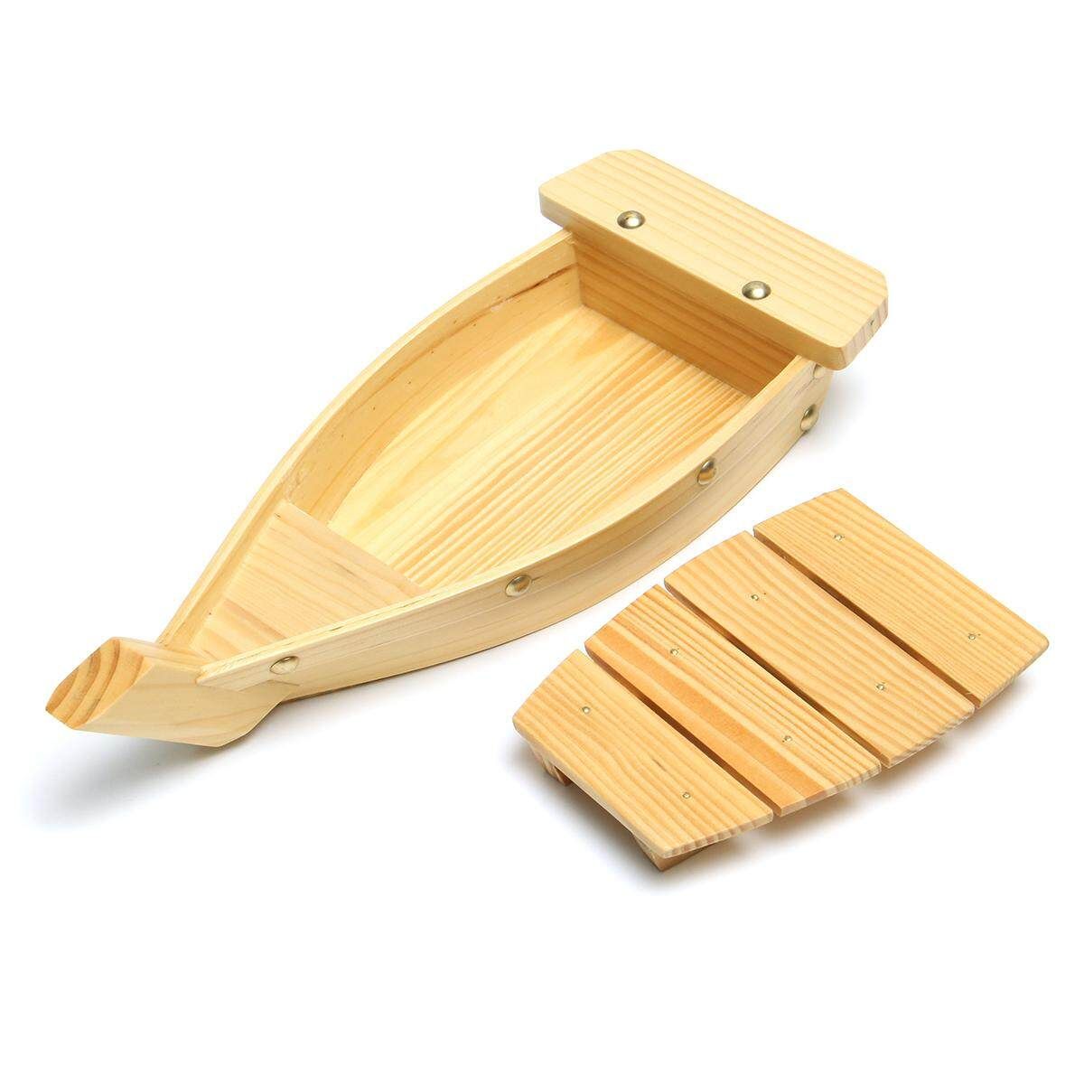 Wooden Sushi Boat Serving Plate Tray Sashimi Serving Tray