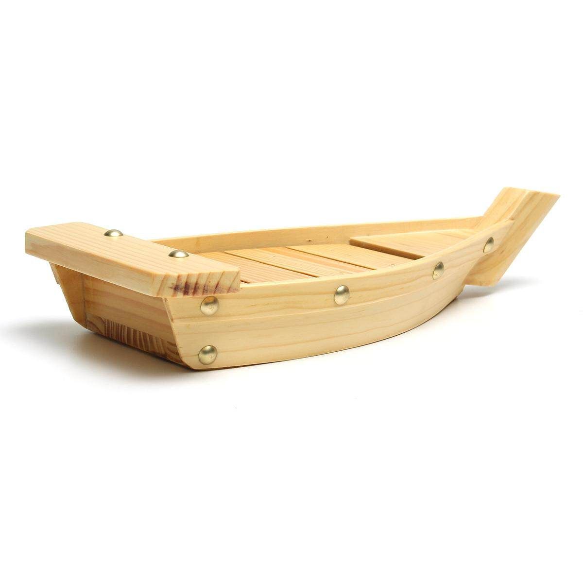 Wooden Sushi Boat Serving Plate Tray Sashimi Serving Tray