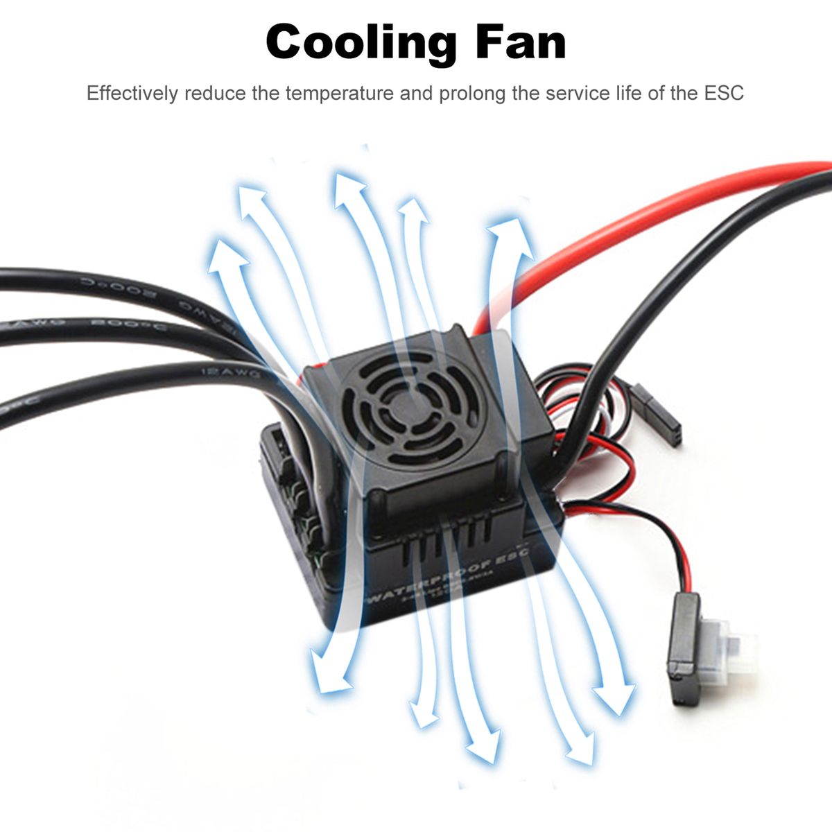 Waterproof 3670 2650KV Brushless Motor 120A Brushless ESC