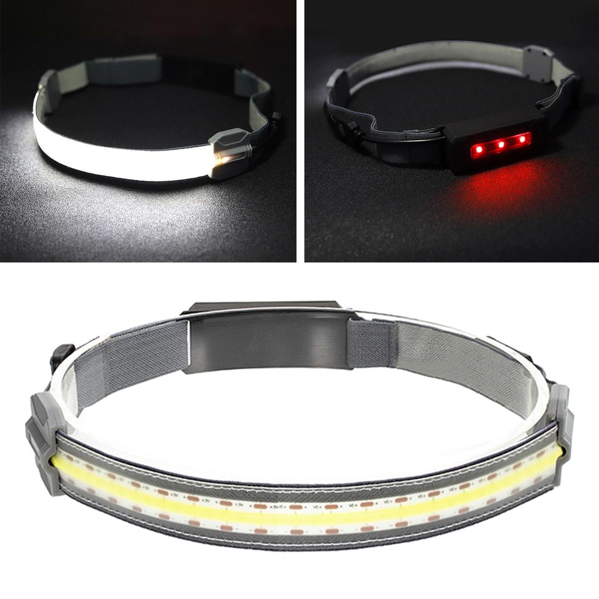 LED  Elastic Head Band USB Elastic Head Band Light For