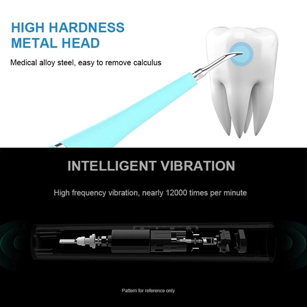Electric Dental Calculus Remover Tartar Scraper High Frequency Vibration 5 Adjustable Modes
