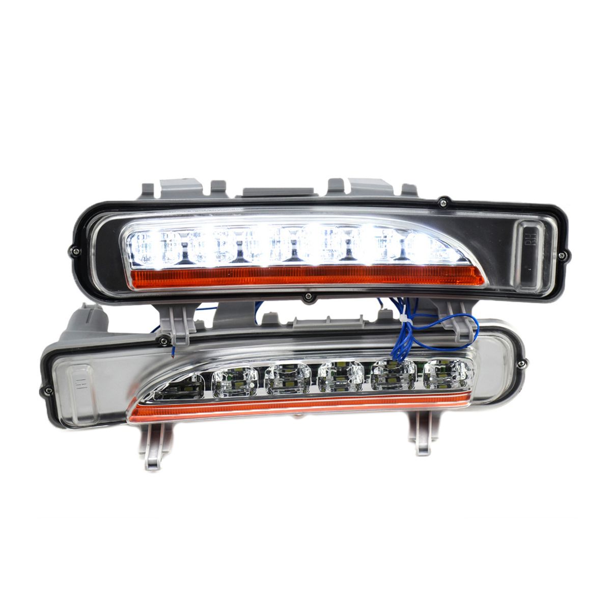2Pcs Daytime Running Lamp Ultra Bright Waterproof-White