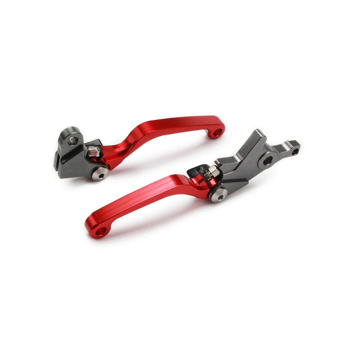 2x Red Aluminum Motorcycle Racing Short Brake Clutch Levers For CRF250L/M 2012-2015 Red (red)