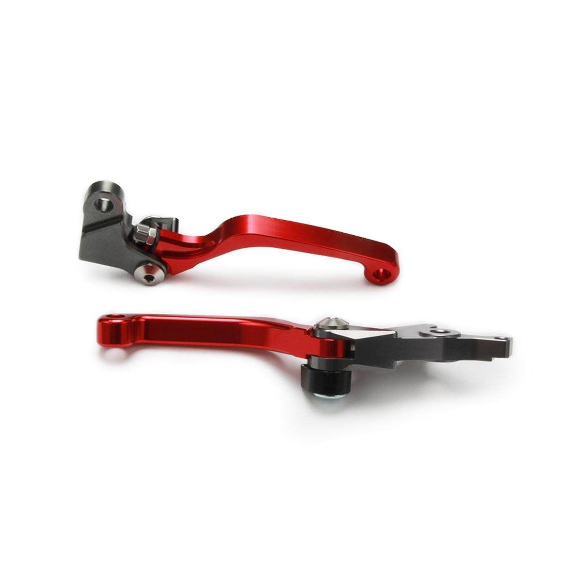 2x Red Aluminum Motorcycle Racing Short Brake Clutch Levers For CRF250L/M 2012-2015 Red (red)
