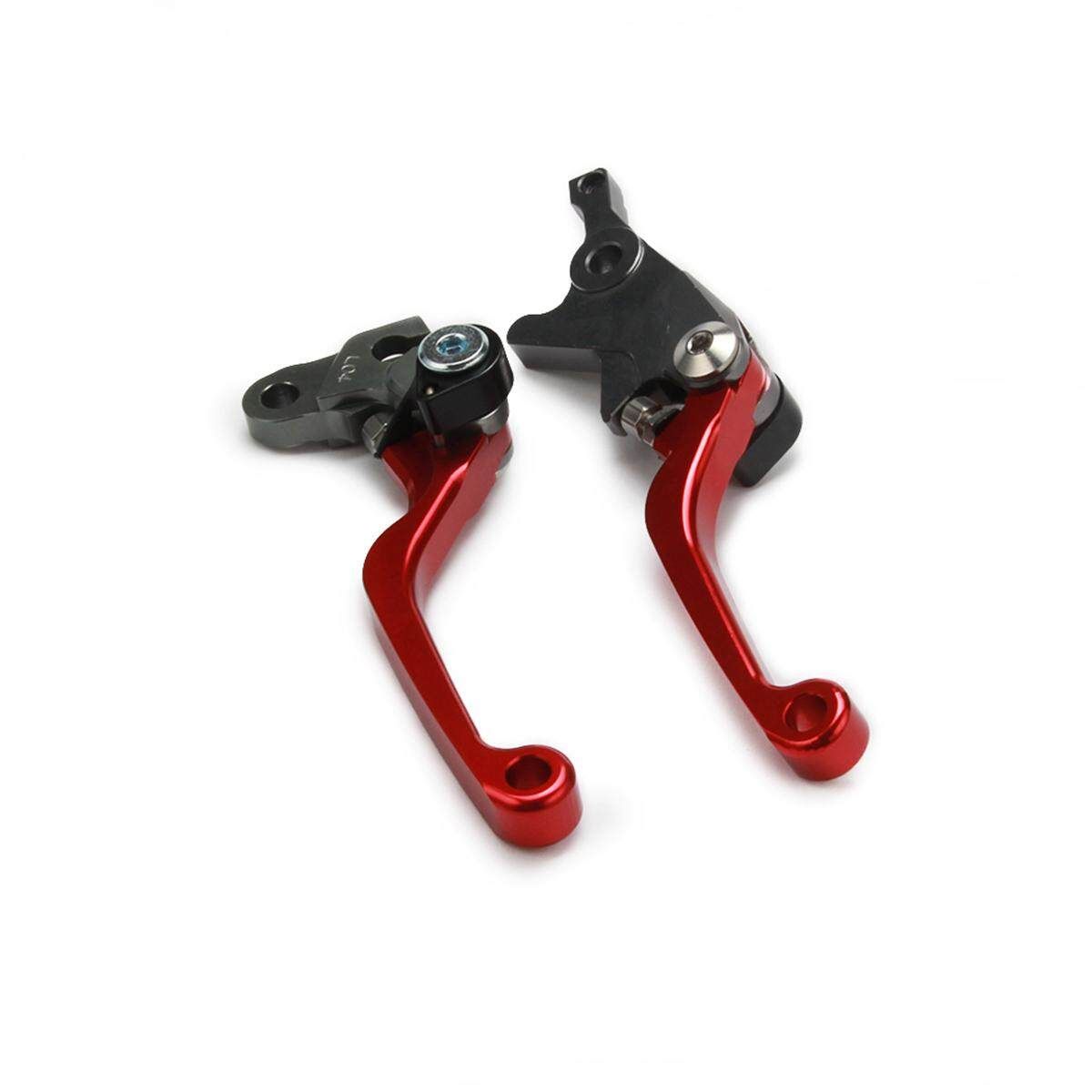 2x Red Aluminum Motorcycle Racing Short Brake Clutch Levers For CRF250L/M 2012-2015 Red (red)