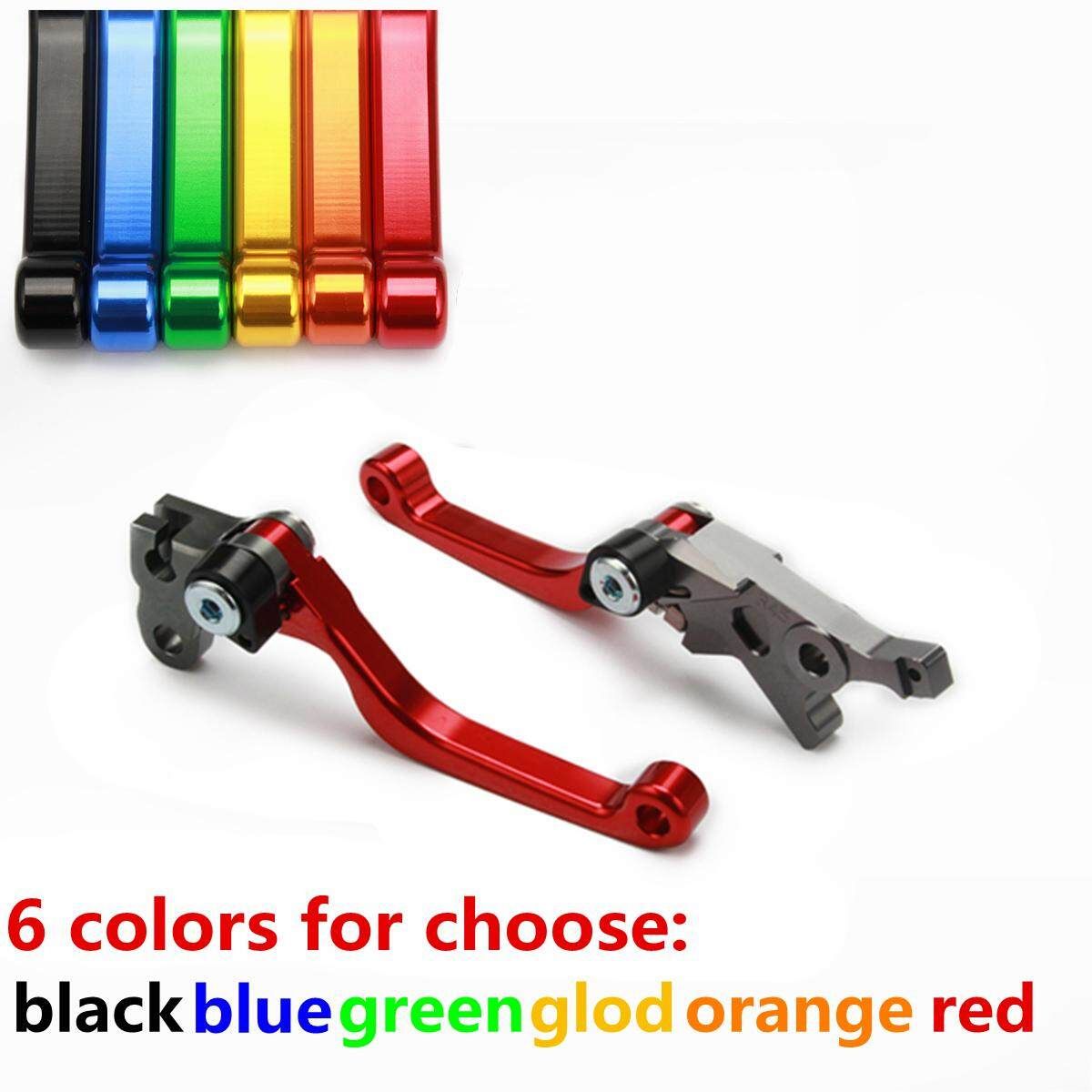 2x Red Aluminum Motorcycle Racing Short Brake Clutch Levers For CRF250L/M 2012-2015 Red (red)