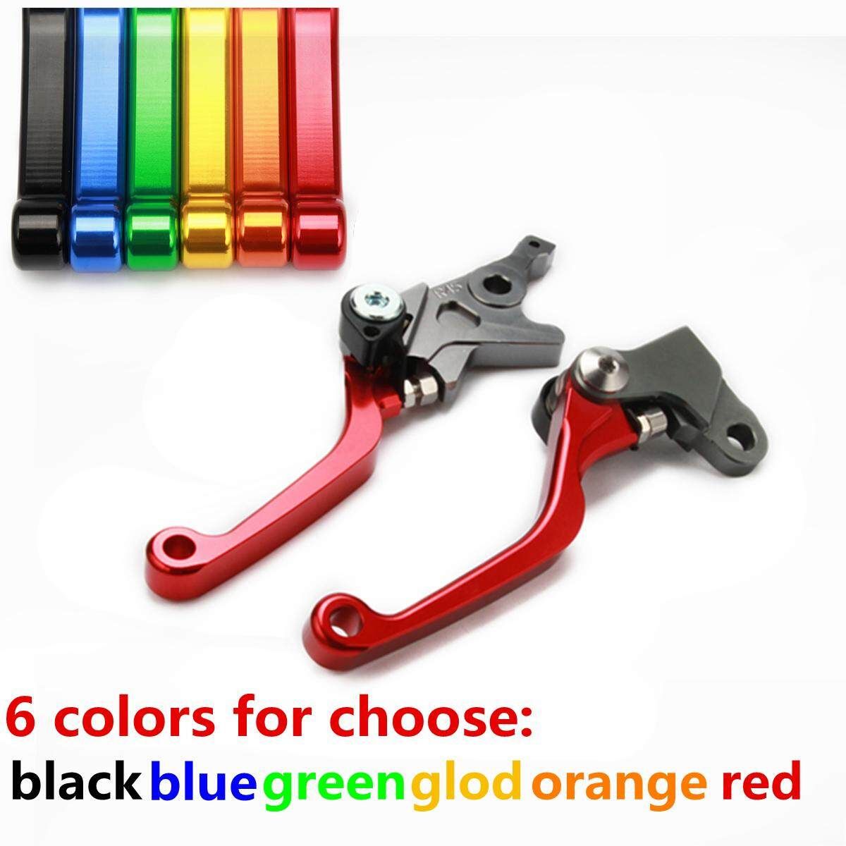 2x Red Aluminum Motorcycle Racing Short Brake Clutch Levers For CRF250L/M 2012-2015 Red (red)