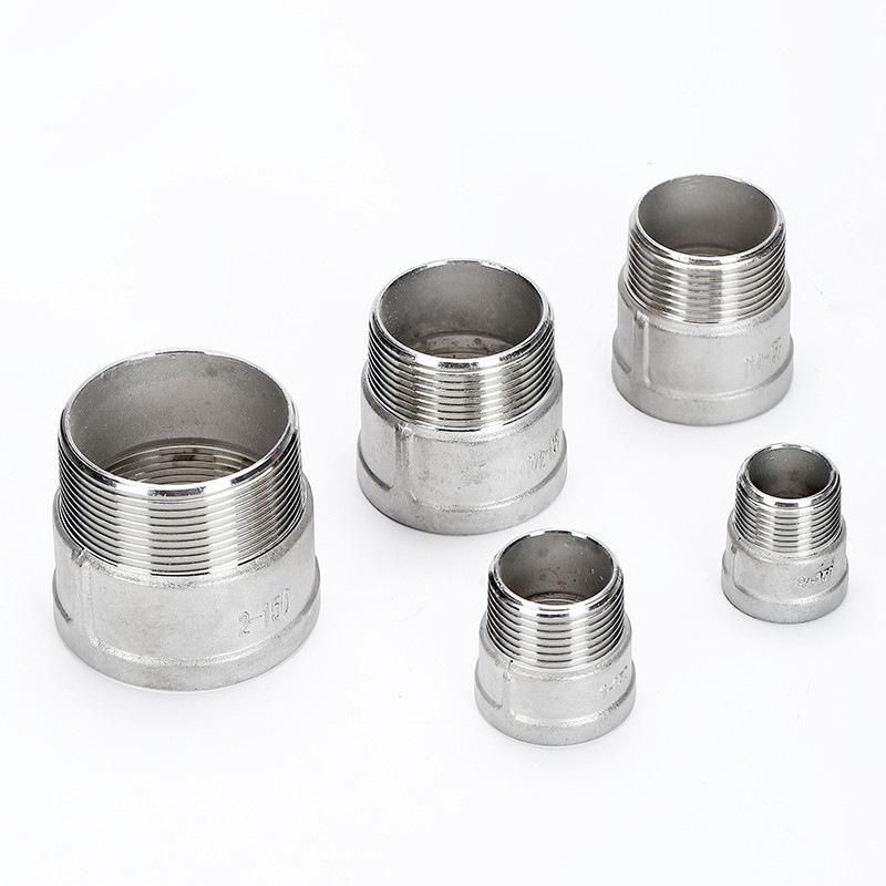 Internal and External Thread Direct 201/304/316 Stainless Steel Internal and External Thread Direct Lengthened Extension Connector Water Pipe Accessories