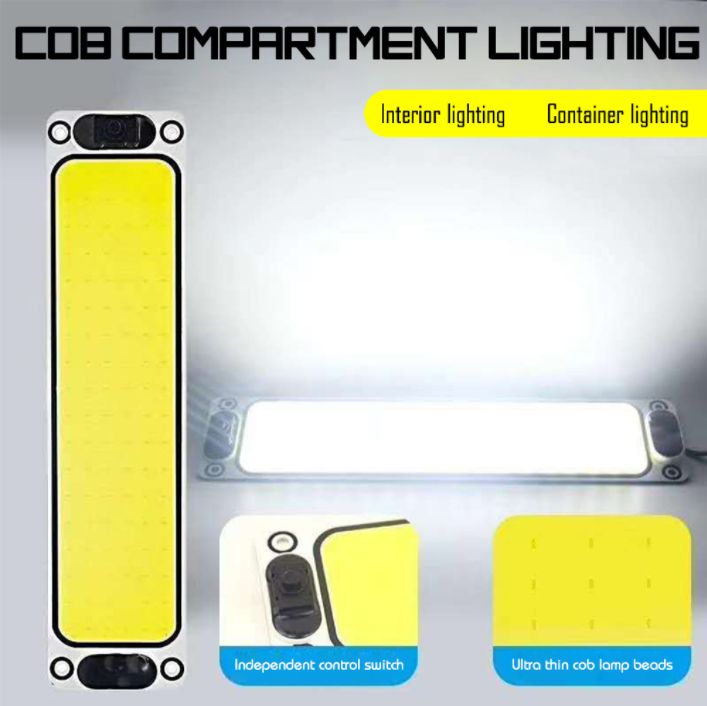 2pcs Cob 108 LED12v-36v Panel Light Car Roof Ceiling Light