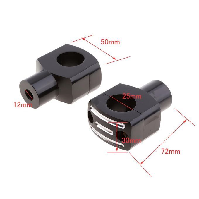 25mm 1" Motorcycle Handlebar Bar Risers For Cruiser Chopper