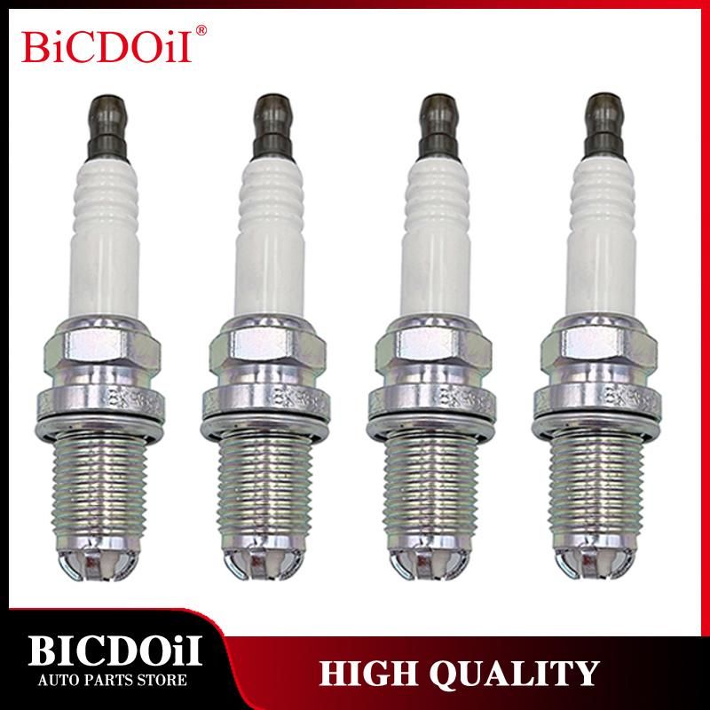 4/6Pcs Platium Spark Plug 12120037607 BKR6EQUP for BMW E46 E39 E36 E60 318I 320I 325I Audi A6 A8 Mini Morgan Aero 8 1998-2010