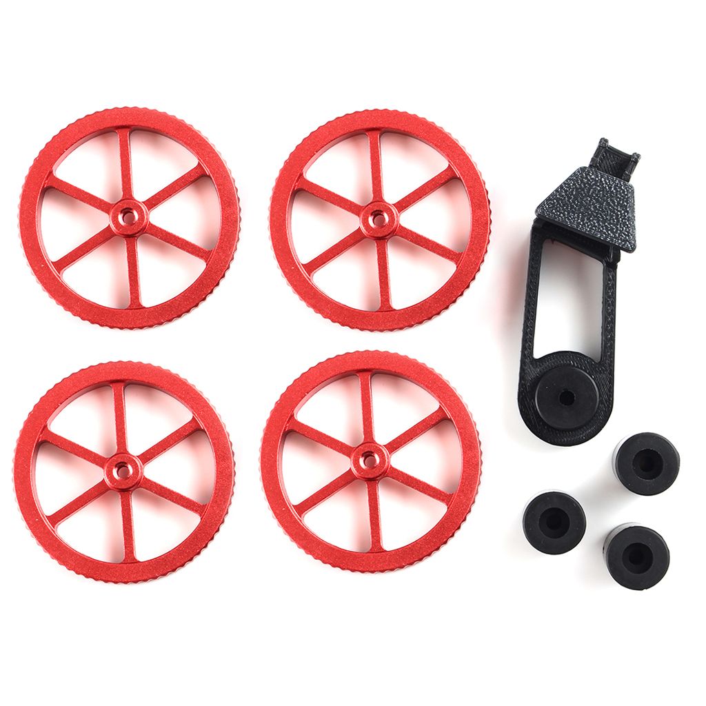 3D Printer Parts 4pcs Upgraded Red Aluminum Hand Twist