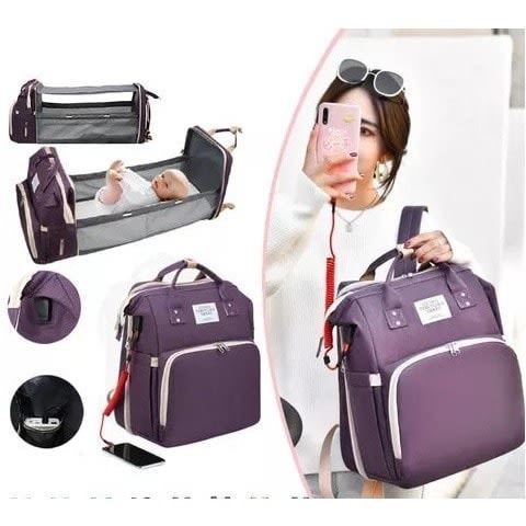 4-in-1 Convertible Baby Diaper Bag