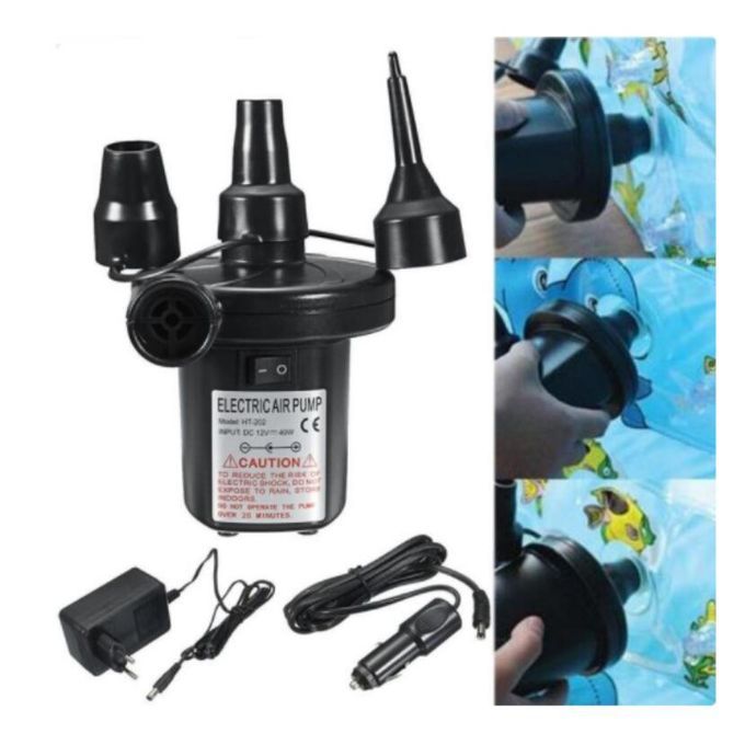 Electric Air Pump For Inflatable Air Mattress Bed Boat Car