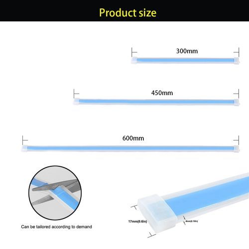 2Pcs  Start-Scan LED Car DRL Daytime Running Lights Auto Flowing Turn Signauide Thin Strip Lamp
