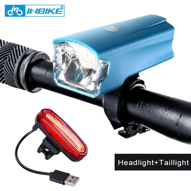 Inbike Bicycle Lamp Bike Torch Mtb Road Usb Chargeable Led