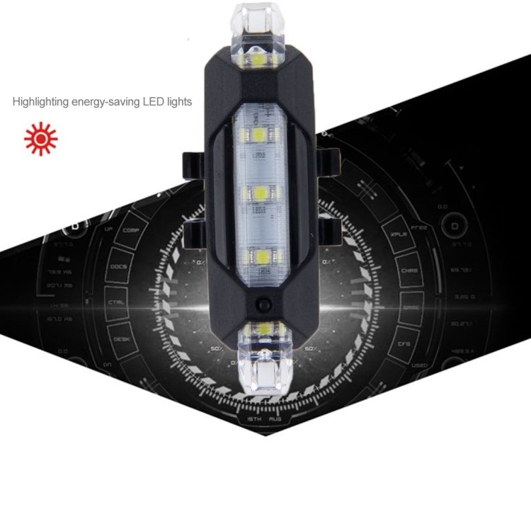 Detachable USB Rechargeable LED Bike Taillight