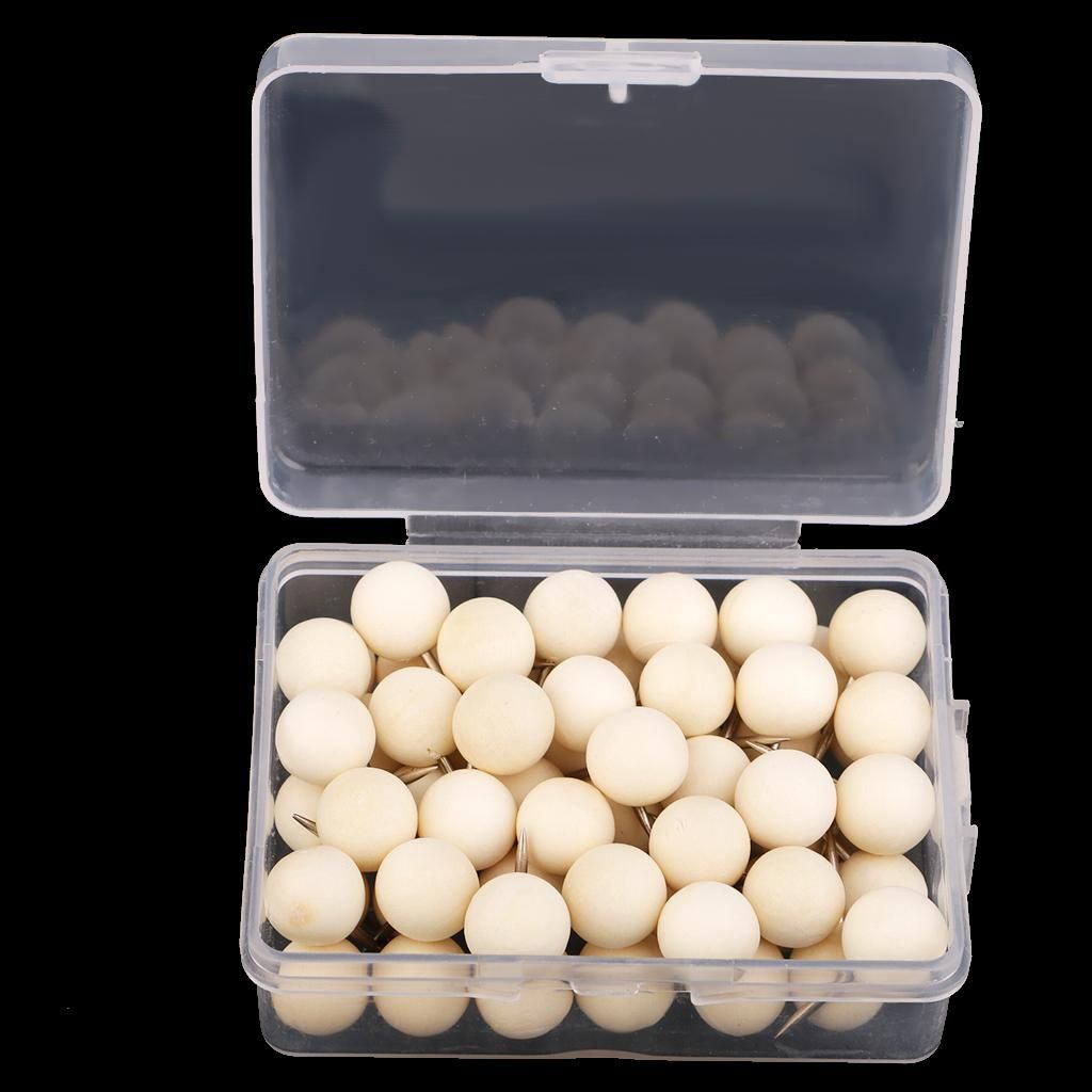 60X Wood Pin 400x Plastic Tacks Drawing Pins Bulk  For Xmas