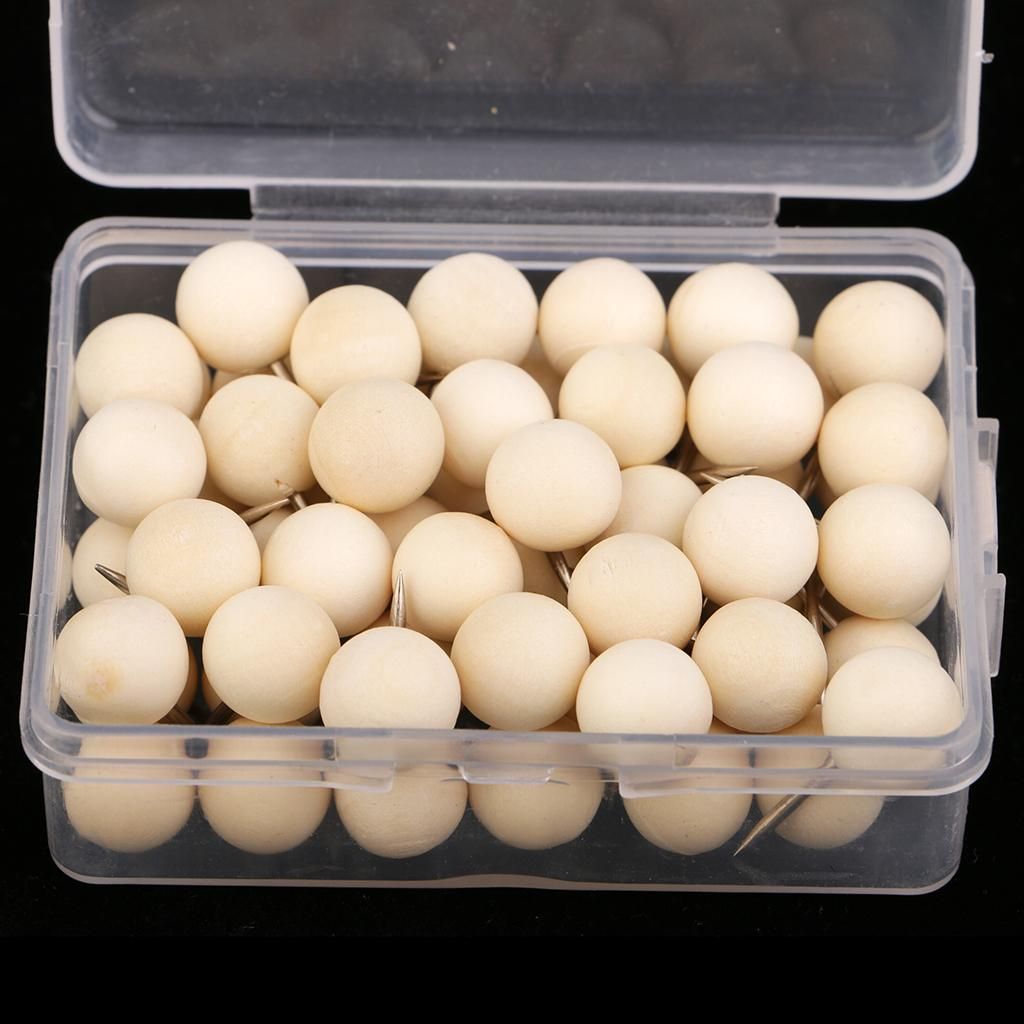 60X Wood Pin 400x Plastic Tacks Drawing Pins Bulk  For Xmas