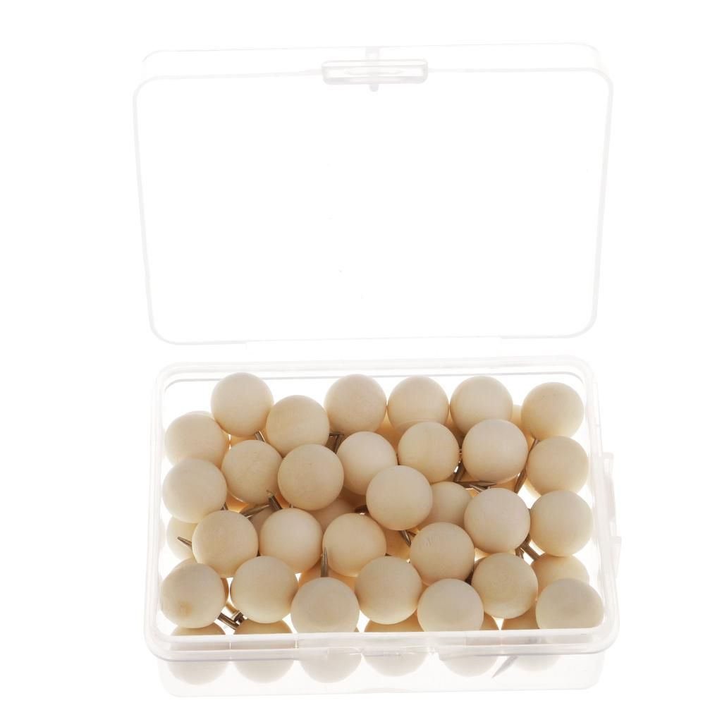 60X Wood Pin 400x Plastic Tacks Drawing Pins Bulk  For Xmas