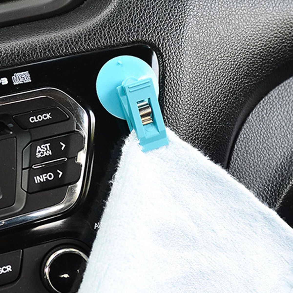 Car Suction Cup Clips Car Suction Cup Card Cash Organizer Secure Car Blue