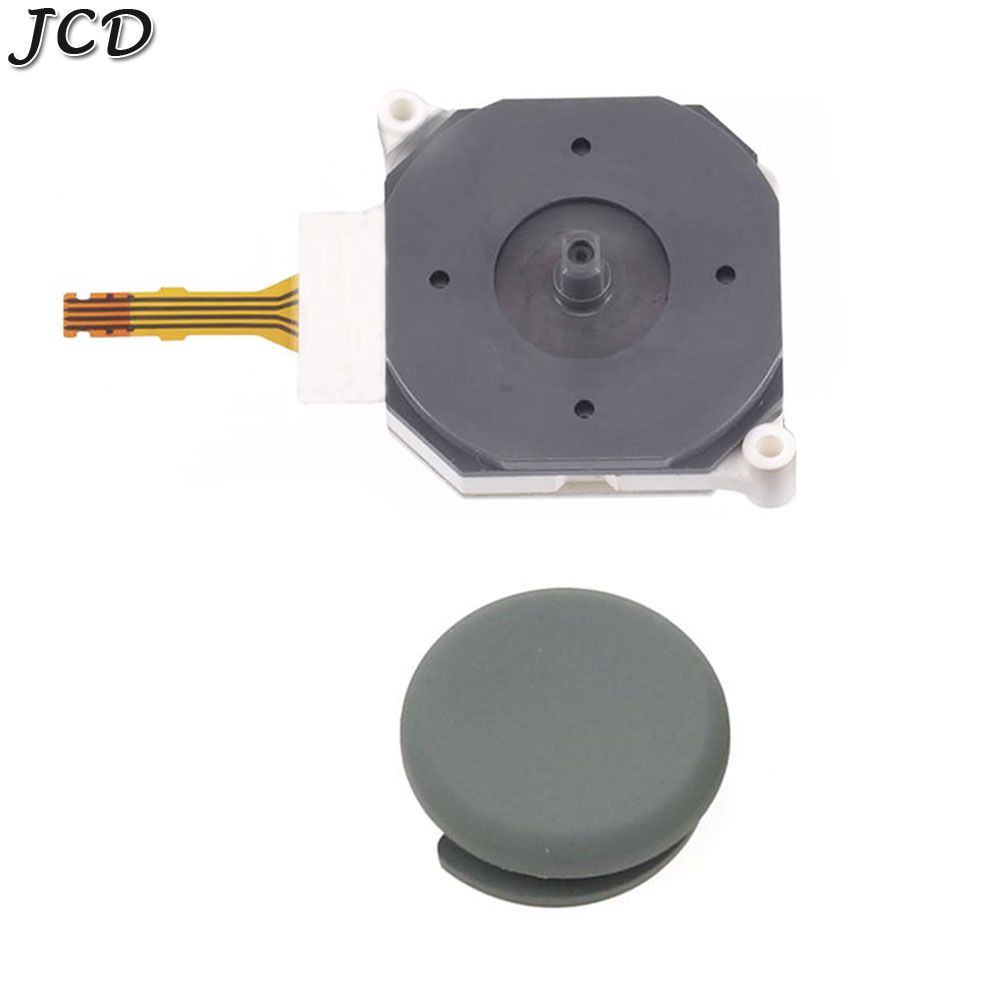 JCD 3D Analog Joystick Cap Thumb Stick On + 3D-Light Grey