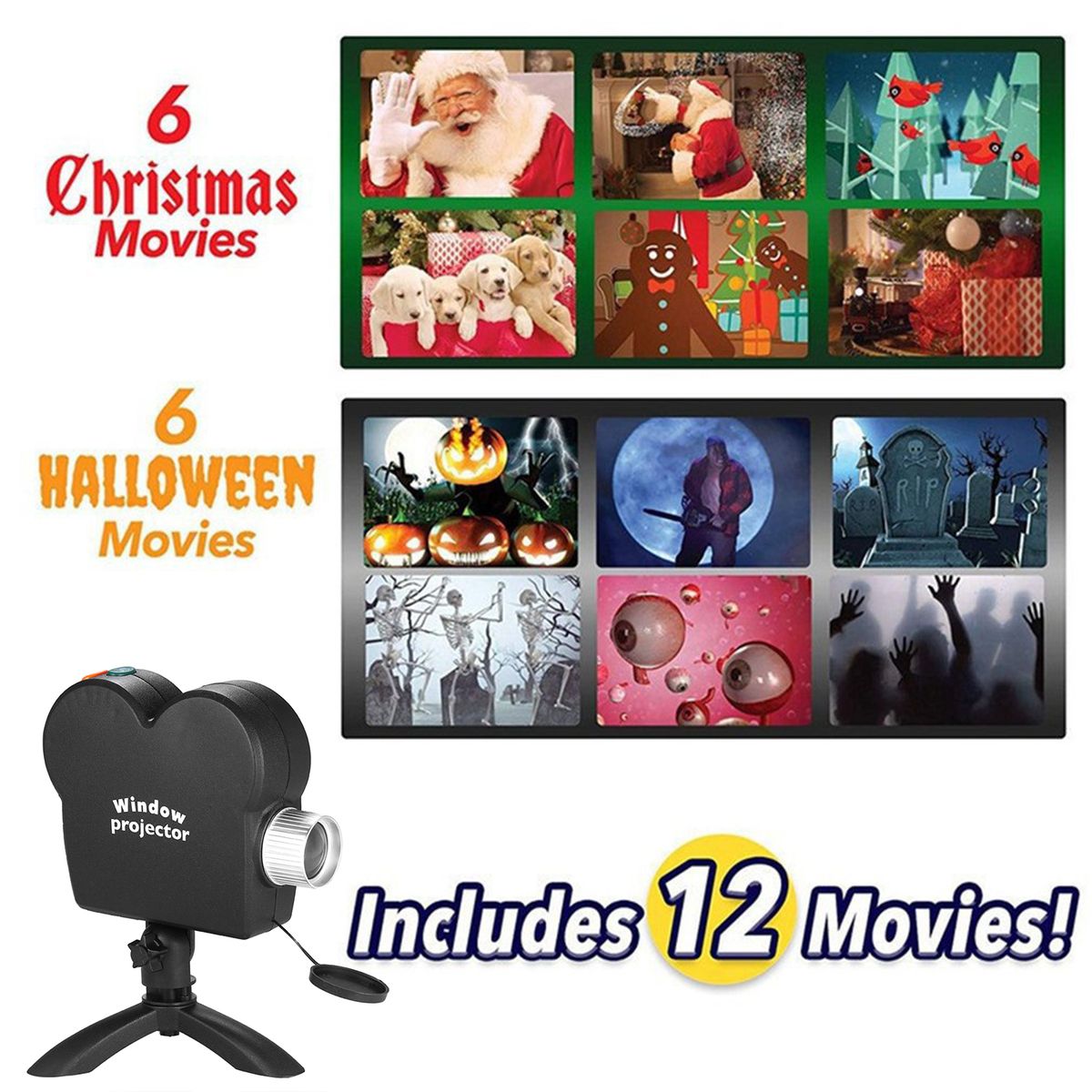 Window Projector Window Projection Display Holiday Digital