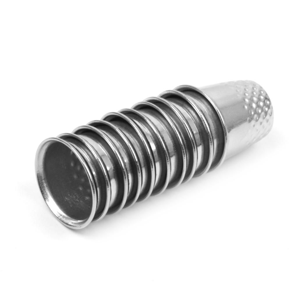 4x 10 Metal Thimbles Finger  Sewing Grip Protector Premium Quality