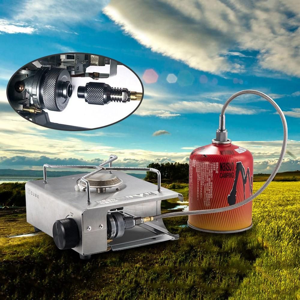 CAMPINGMOON Outdoor Aluminum Alloy Card to Alpine Converter Gas Tank Converter Gas Adapter Gas Tank Accessories Z13