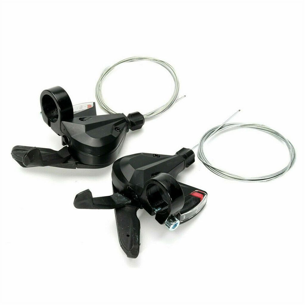 2Pcs 24 Speed MTB Mountain Bike Thumb Gear Shift Lever Set (3L&8R)