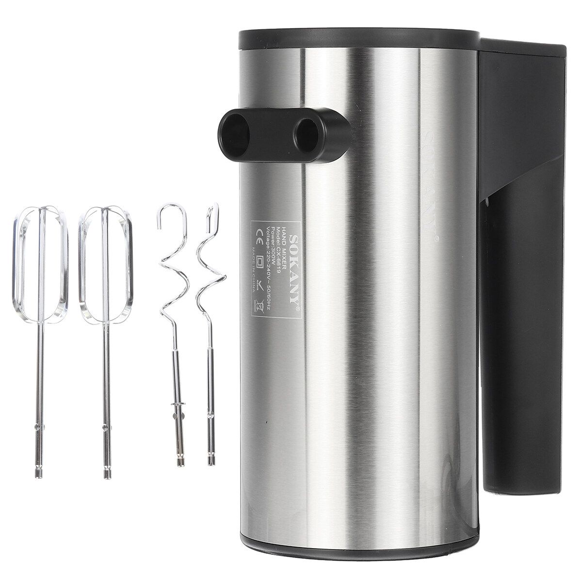 Sokany 5 Speeds 300W Electric Food Mixers Whisk Blender High Quality Dough Blender Egg Beater Spiral Whisk Mixer For Kitchen Cooking Tool Sonifer