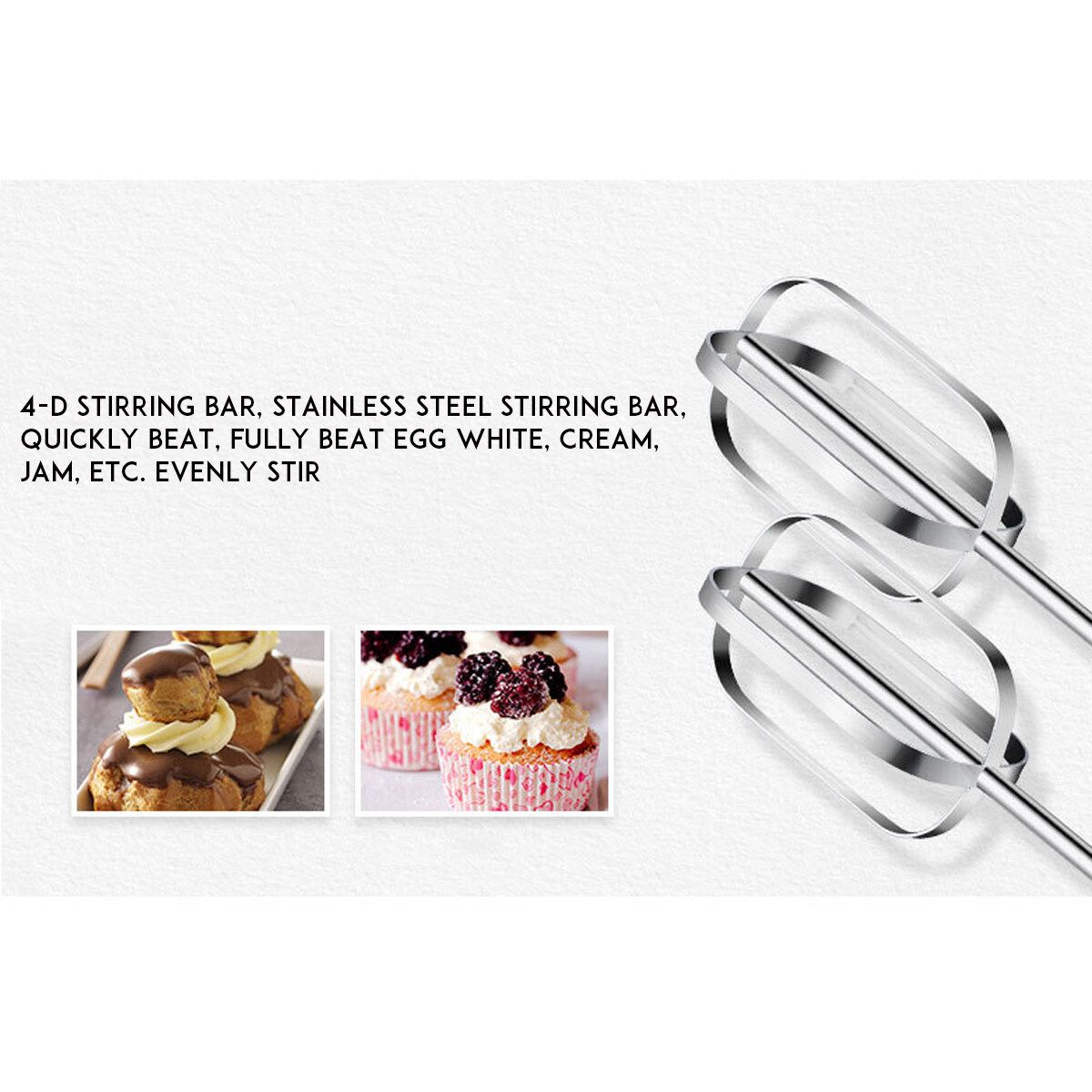 Sokany 5 Speeds 300W Electric Food Mixers Whisk Blender High Quality Dough Blender Egg Beater Spiral Whisk Mixer For Kitchen Cooking Tool Sonifer