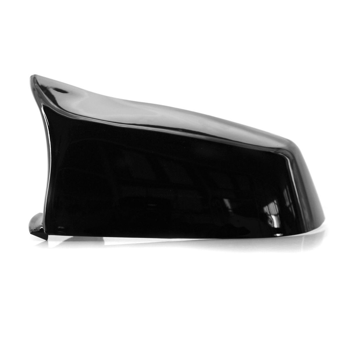 1 Pair Glossy Black Side Mirror Cover Caps Replacement For