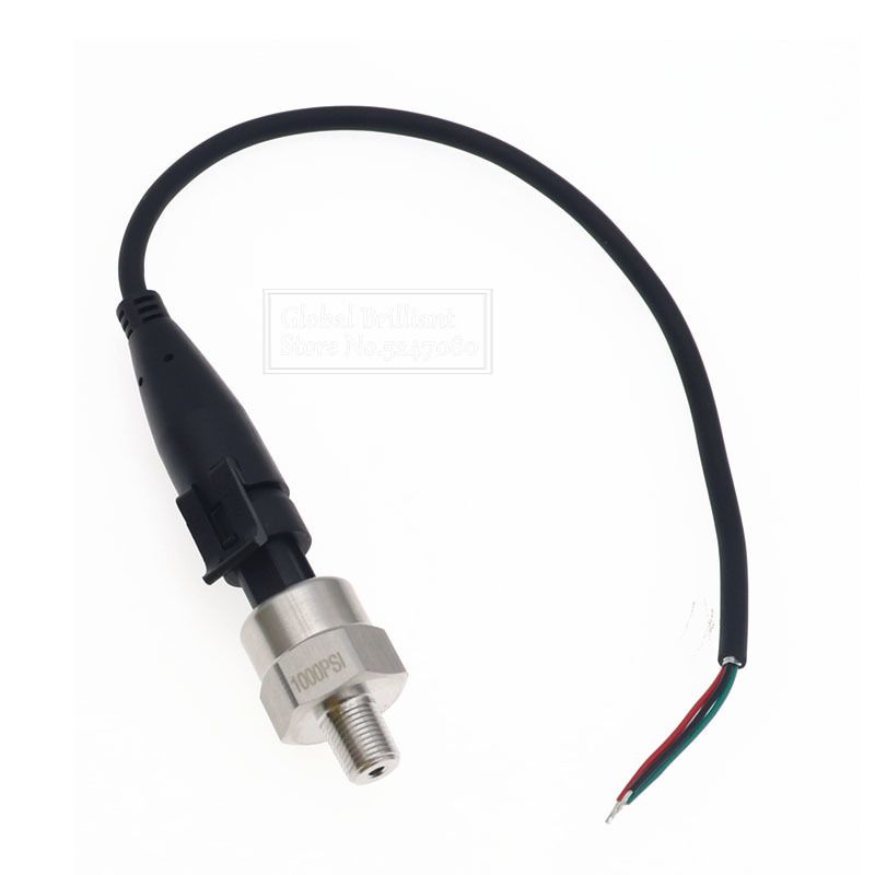 2 Set DC 5V 1/8NPT Oil  Gas Air Pressure Transducer Transmitter R 15/30/60/80/100/150/200/300/500/1000/1600Psi Steel-2Set 150Psi