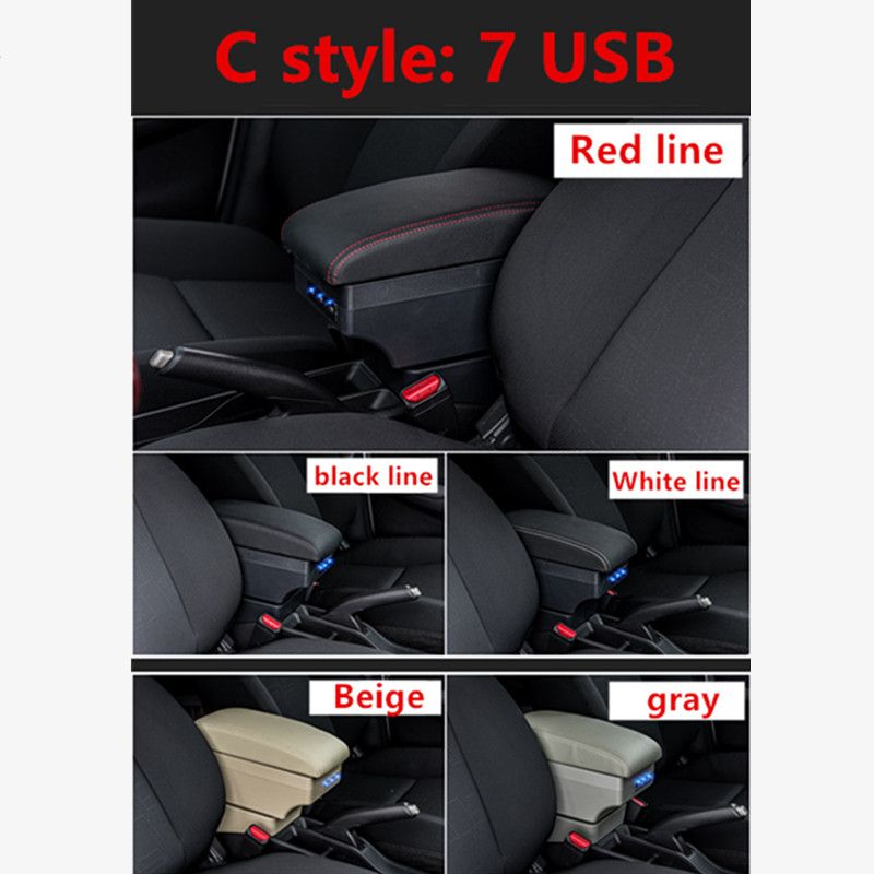 For Toyota Yaris Vitz Armrest Box Centre Console S